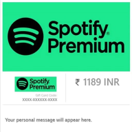 Spotify Premium 1 Year Gift Card