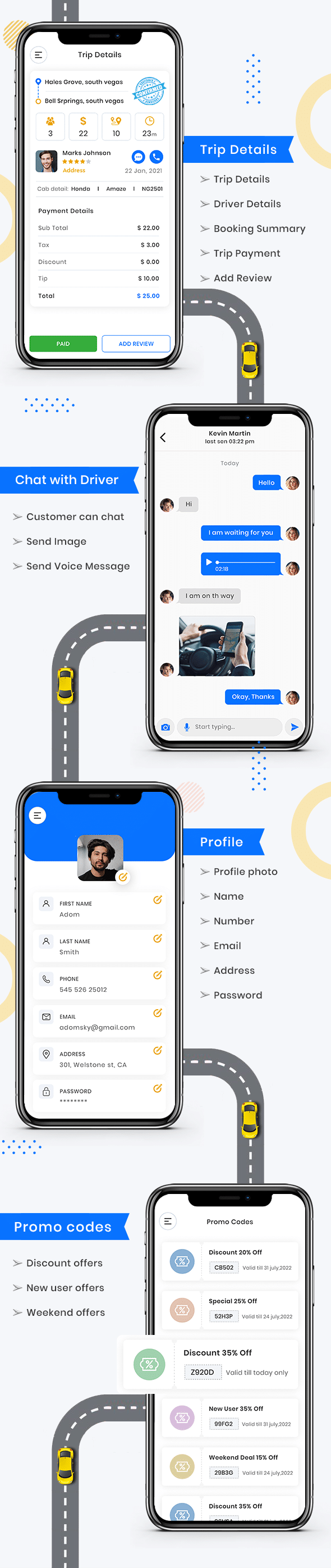 CabME - Flutter Complete Taxi app | Taxi Booking Solution - 9